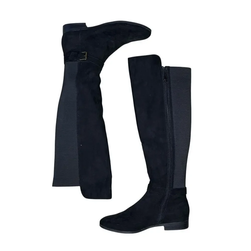 Style & Co Kimmball Over-The-Knee Black Riding Boots 8